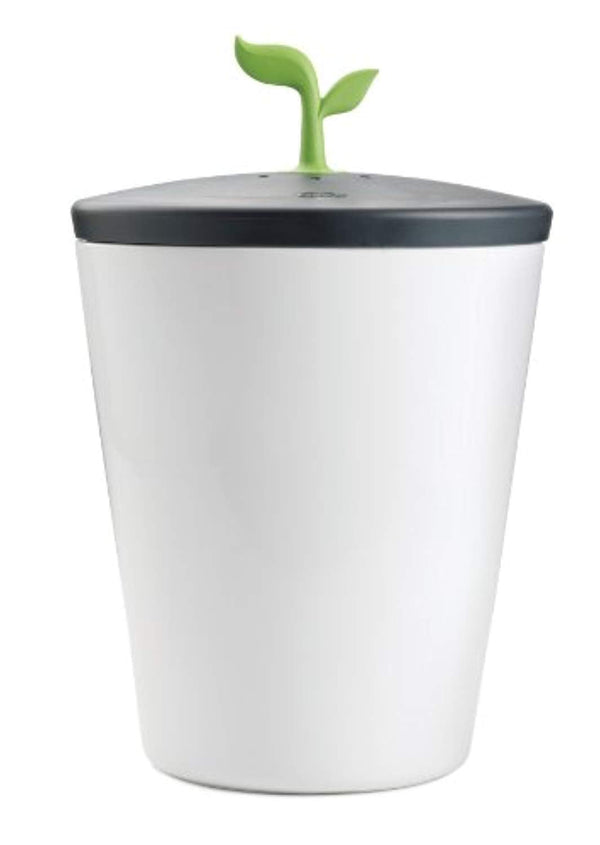 Counter Compost Bin Black White 3.3 liter