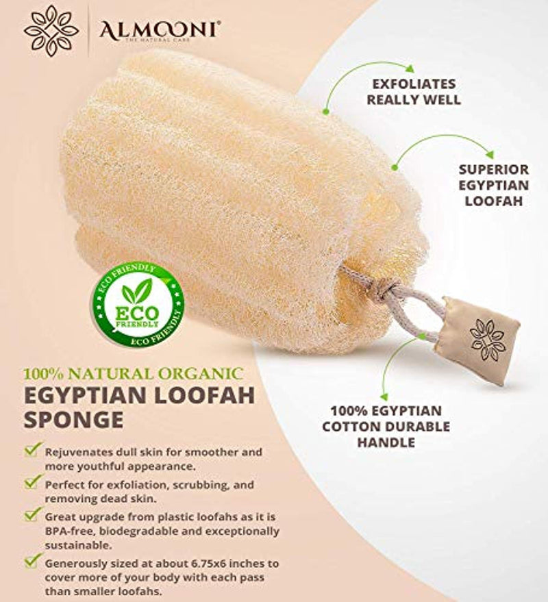 Natural Shower Loofah Sponge 6 Count