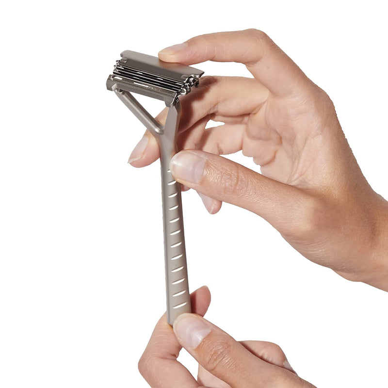Plastic Free Razor, All-metal Razor, Steel Blades, Completely Eliminate Plastic Waste