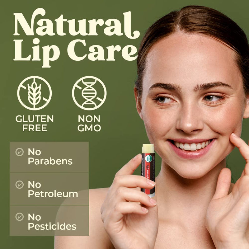 Organic Lip Balms, Best Lip Repair Chapstick for Dry Cracked Lips