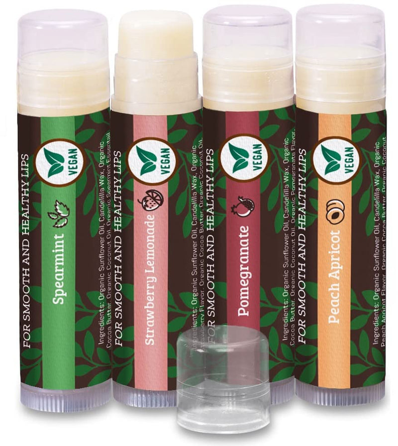 Organic Lip Balms, Best Lip Repair Chapstick for Dry Cracked Lips