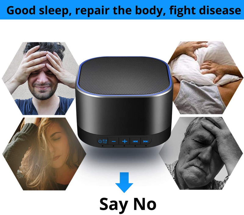 White Noise Machine with 20 Non Looping Natural Soothing Sounds and Memory Function for Sleep Sound Timer Therapy