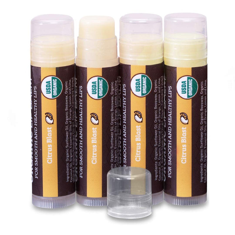 Organic Lip Balms, Best Lip Repair Chapstick for Dry Cracked Lips