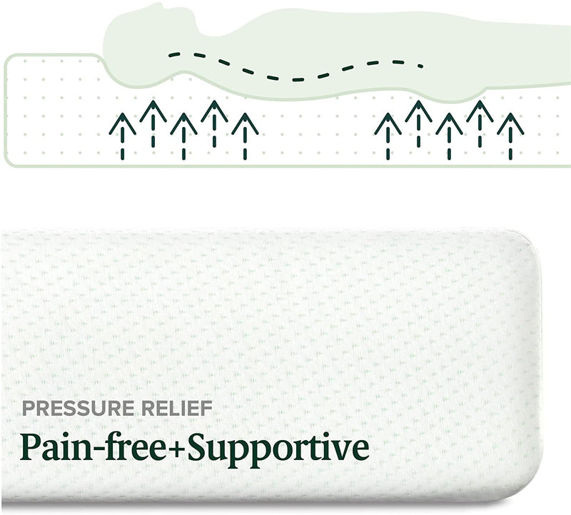 10 Inch Green Tea Memory Foam Mattress, CertiPUR-US Certified, Bed-in-a-Box, Pressure Relieving